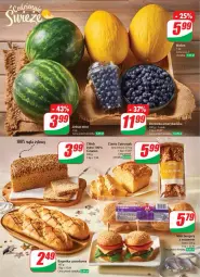 Gazetka promocyjna Dino - Gazetka 52 - Gazetka - ważna od 02.01 do 02.01.2024 - strona 13 - produkty: Borówka, Borówka amerykańska, Sezam, Bagietka, Burger, Bagietka czosnkowa, Chleb