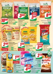 Gazetka promocyjna Dino - Gazetka 52 - Gazetka - ważna od 02.01 do 02.01.2024 - strona 18 - produkty: Pistacje, Nutella, Lajkonik, Pur, Gin, Orzeszki, Bajgle, Popcorn, Ferrero, Mentos, Baton, Lorenz, Orzeszki ziemne, Napój, Bakalland