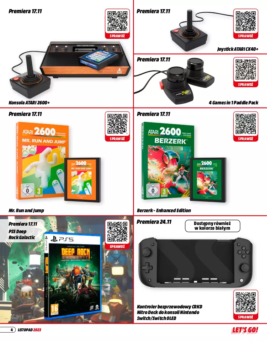 Gazetka promocyjna Media Markt - Gazetka Media Markt - ważna 01.11 do 30.11.2023 - strona 4 - produkty: Gala, Konsola, Kontroler, Nintendo Switch, Top