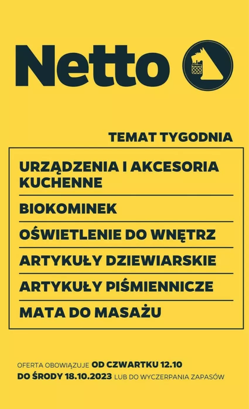 Gazetka promocyjna Netto - ważna 12.10 do 18.10.2023 - strona 1 - produkty: Kominek