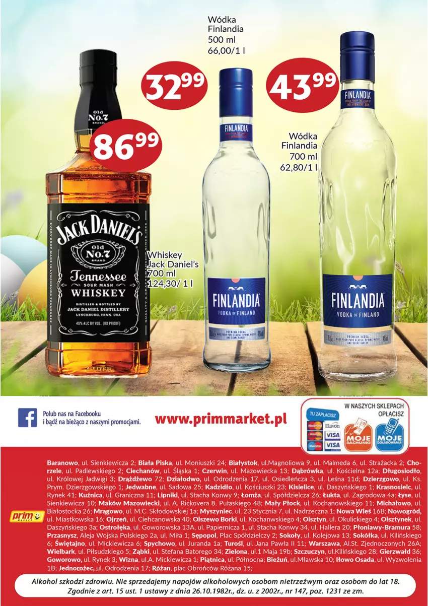 Gazetka promocyjna Prim Market - ważna 01.04 do 30.04.2022 - strona 12 - produkty: Fa, Finlandia, Wódka