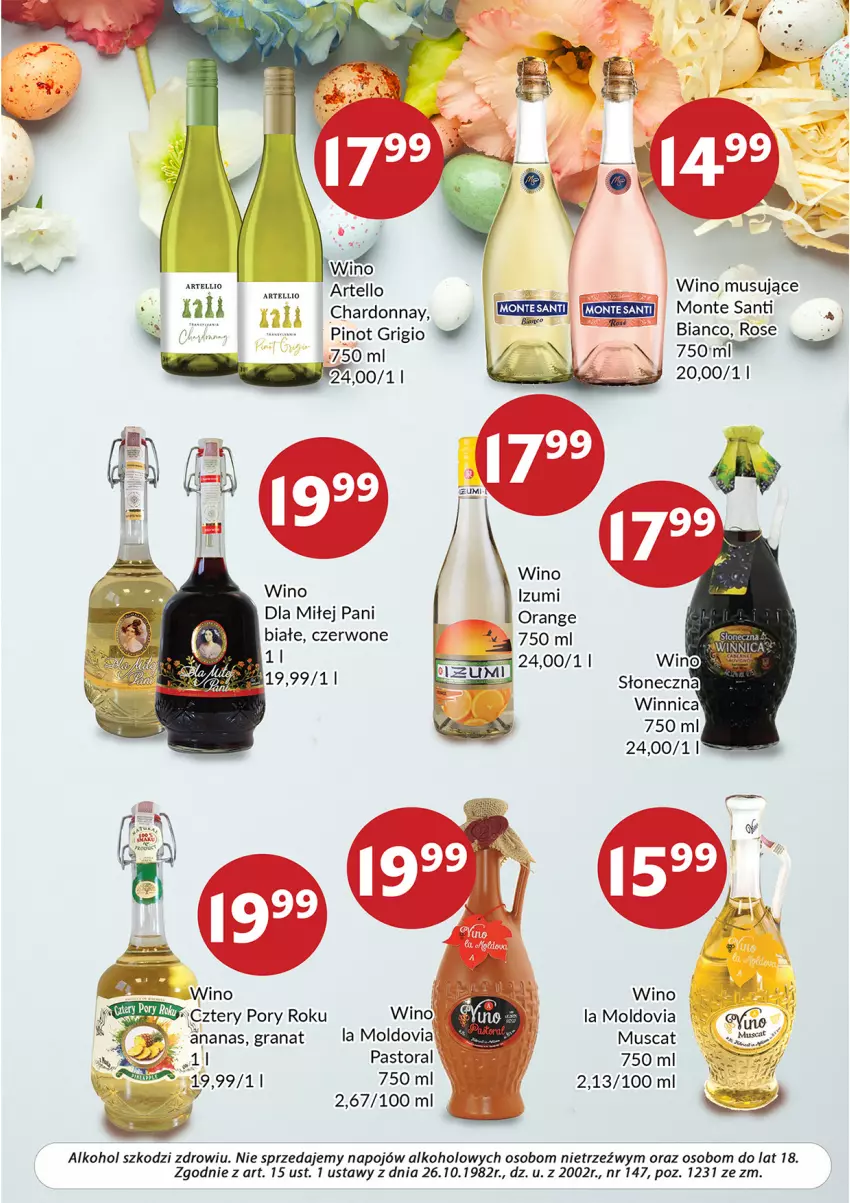 Gazetka promocyjna Prim Market - ważna 01.04 do 30.04.2022 - strona 5 - produkty: Ananas, Astor, Chardonnay, Gra, Granat, Monte, Monte Santi, Mus, Pinot Grigio, Wino, Wino musujące