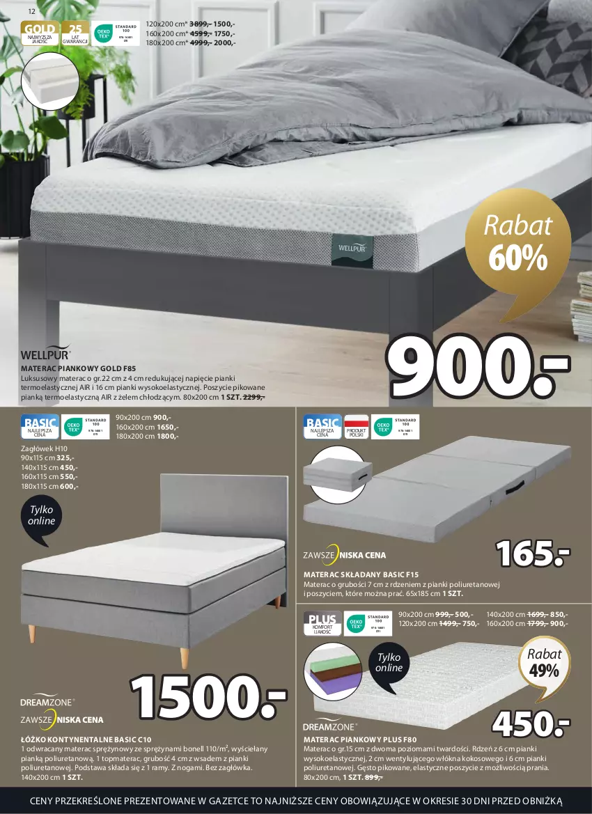 Gazetka promocyjna Jysk - Oferta tygodnia - ważna 08.03 do 16.04.2023 - strona 13 - produkty: Kokos, Materac, Materac piankowy, Materac składany, Materac sprężynowy, Sok, Tera, Top, Zagłówek