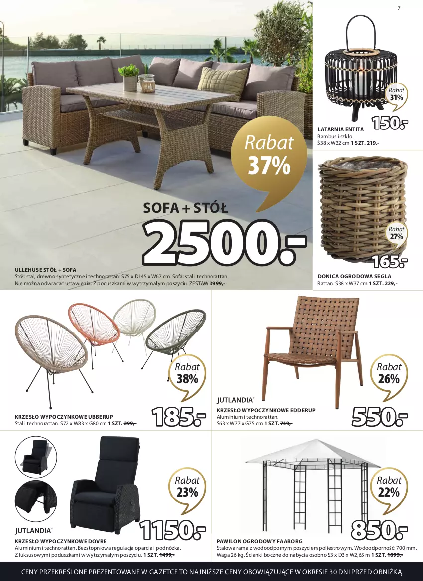 Gazetka promocyjna Jysk - Oferta tygodnia - ważna 08.03 do 16.04.2023 - strona 8 - produkty: Fa, Krzesło, Latarnia, Poduszka, Por, Rama, Sofa, Stół, Top, Waga