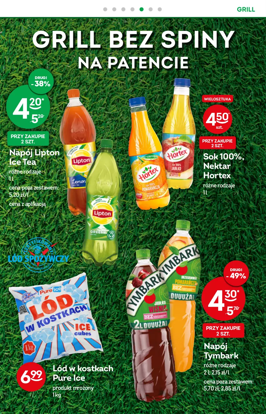 Gazetka promocyjna Żabka - ważna 08.06 do 14.06.2022 - strona 12 - produkty: Grill, Hortex, Ice tea, Lipton, Napój, Nektar, Pur, Sok, Tymbark