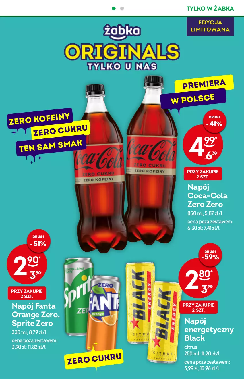 Gazetka promocyjna Żabka - ważna 08.06 do 14.06.2022 - strona 16 - produkty: Coca-Cola, Fa, Fanta, Lack, Napój, Napój energetyczny, Sprite