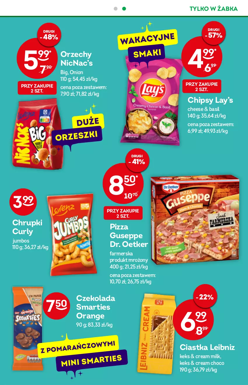 Gazetka promocyjna Żabka - ważna 08.06 do 14.06.2022 - strona 17 - produkty: Chipsy, Chrupki, Ciastka, Czekolada, Dr. Oetker, Fa, Lay’s, Orzeszki, Pizza