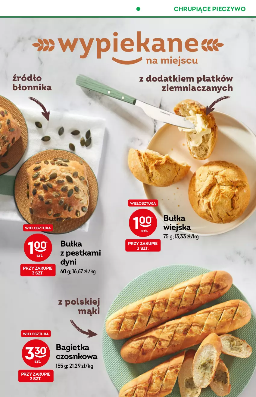 Gazetka promocyjna Żabka - ważna 08.06 do 14.06.2022 - strona 29 - produkty: Bagietka, Bagietka czosnkowa, Bułka, Piec, Pieczywo