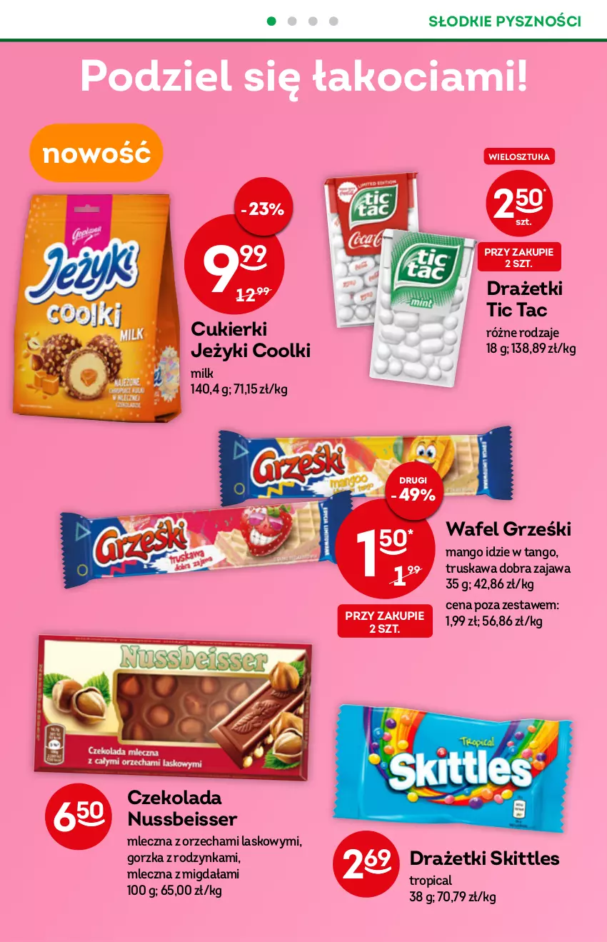 Gazetka promocyjna Żabka - ważna 08.06 do 14.06.2022 - strona 44 - produkty: Cukier, Cukierki, Czekolada, Grześki, Jeżyki, Kawa, Koc, Mango, Ser, Tropical