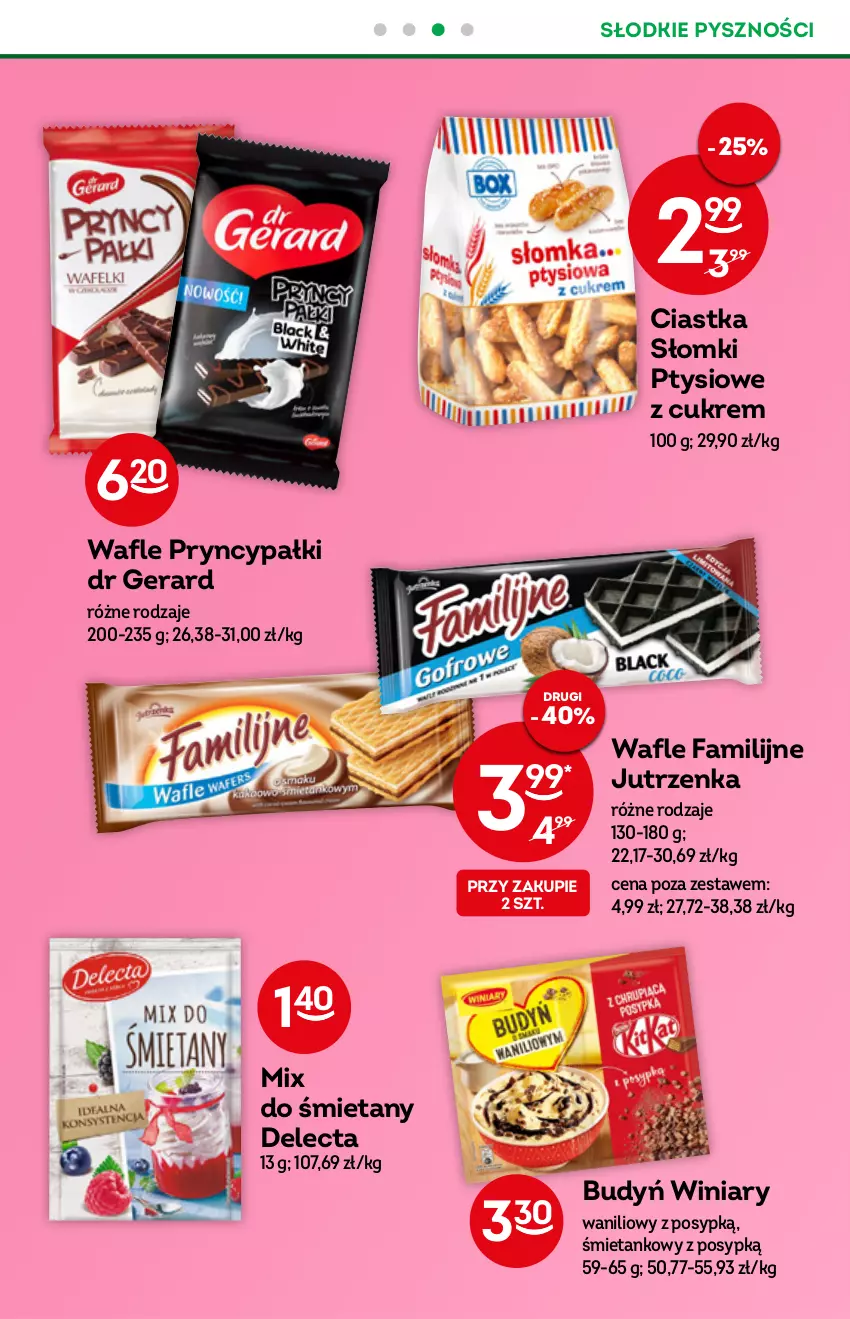 Gazetka promocyjna Żabka - ważna 08.06 do 14.06.2022 - strona 46 - produkty: Budyń, Ciastka, Delecta, Dr Gerard, Fa, Jutrzenka, Wafle, Winiary