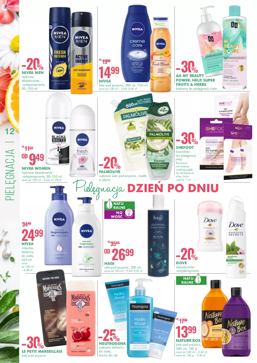 Gazetka promocyjna Super Pharm - Gazetka - ważna 05.05 do 18.05.2022 - strona 12 - produkty: Antyperspirant, Dezodorant, Dove, Kosmetyki do pielęgnacji, Mars, Nature Box, Neutrogena, Nivea, Nivea Men, Palmolive