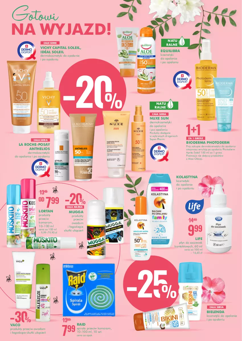 Gazetka promocyjna Super Pharm - Gazetka - ważna 05.05 do 18.05.2022 - strona 4 - produkty: Bielenda, Bioderma, Helio, La Roche-Posay, Nuxe, Płyn do soczewek, Ser, Vichy