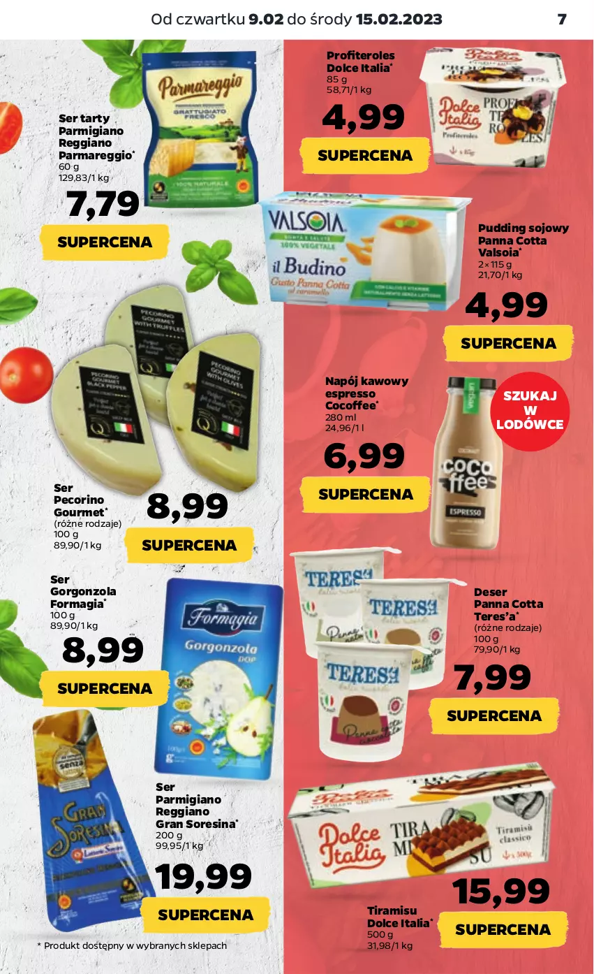 Gazetka promocyjna Netto - Artykuły spożywcze - ważna 09.02 do 15.02.2023 - strona 7 - produkty: Deser, Gorgonzola, Gra, Napój, Panna cotta, Pecorino, Pudding, Ser