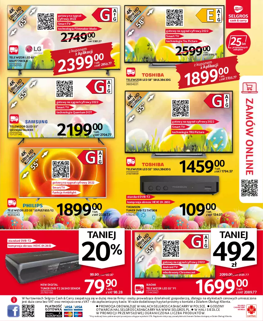 Gazetka promocyjna Selgros - Oferta przemysłowa - ważna 07.04 do 16.04.2022 - strona 3 - produkty: Android TV, Gra, LG, Obraz, Smart tv, Sok, Telewizor, Thomson