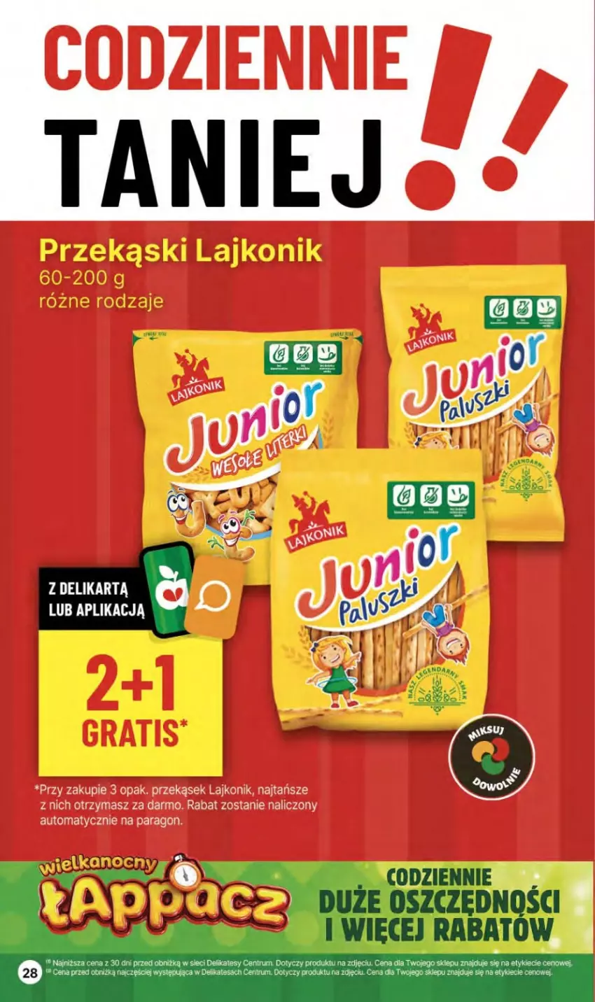 Gazetka promocyjna Delikatesy Centrum - NOWA GAZETKA Delikatesy Centrum od 14 marca! 14-20.03.2024 - ważna 14.03 do 20.03.2024 - strona 28 - produkty: Lajkonik