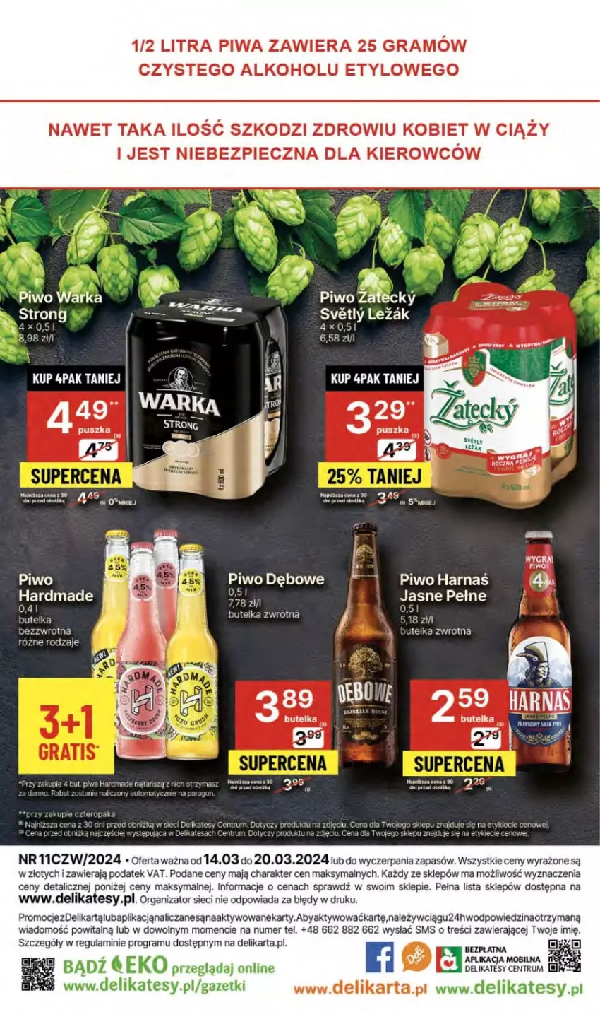 Gazetka promocyjna Delikatesy Centrum - NOWA GAZETKA Delikatesy Centrum od 14 marca! 14-20.03.2024 - ważna 14.03 do 20.03.2024 - strona 52 - produkty: Gra, Harnaś, Mobil, Piec, Piwa, Piwo, Rama, Rum, Warka