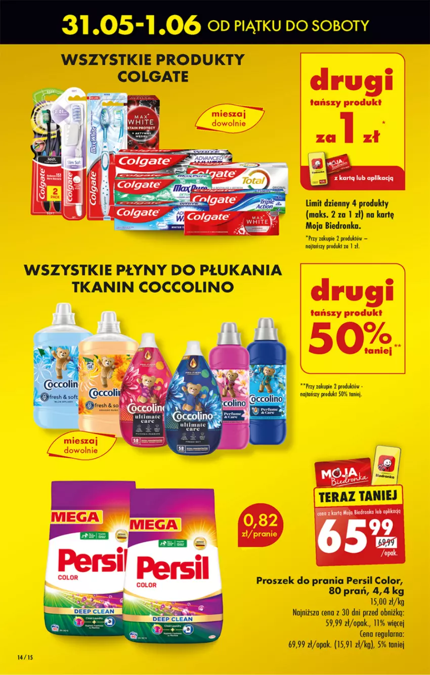 Gazetka promocyjna Biedronka - Od czwartku - ważna 06.06 do 12.06.2024 - strona 17 - produkty: Coccolino, Colgate, Dron, LG, Persil, Proszek do prania, Tera