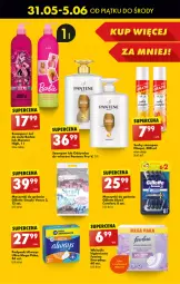 Gazetka promocyjna Biedronka - Od czwartku - Gazetka - ważna od 12.06 do 12.06.2024 - strona 45 - produkty: Pantene, Venus, Barbie, Always, Szampon, Podpaski, Gillette, Odżywka, Suchy szampon, Wkładki, Always Ultra