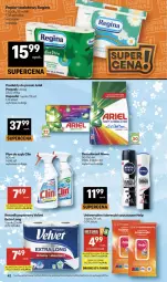 Gazetka promocyjna Delikatesy Centrum - Franczyza DC13 Czwartek - Gazetka - ważna od 01.04 do 01.04.2026 - strona 42 - produkty: Rum, Gin, Papier, Dezodorant, Clin, Papier toaletowy, Velvet, Dron, Lack, Ręcznik, Rolki, Ariel, Płyn do szyb, Nivea, Fa