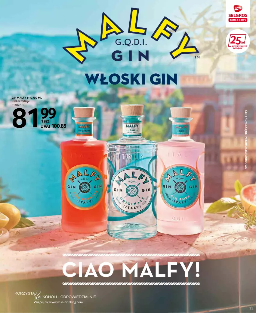 Gazetka promocyjna Selgros - Extra Oferta - ważna 01.05 do 31.05.2022 - strona 33 - produkty: Gin