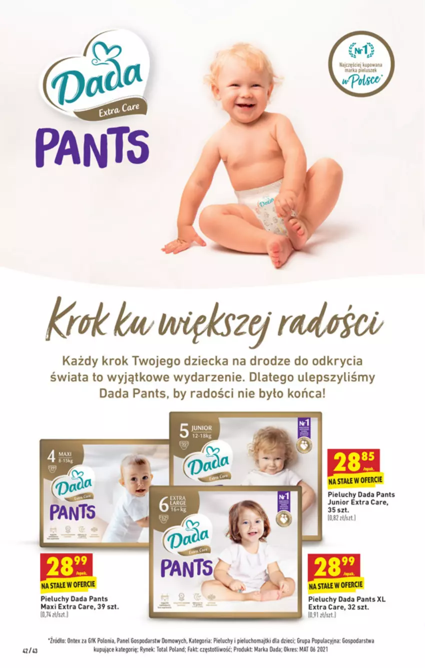 Gazetka promocyjna Biedronka - Nowy rok - ważna 03.01 do 09.01.2022 - strona 42 - produkty: Dada, Dzieci, Fa, Majtki, Pieluchomajtki, Pieluchy