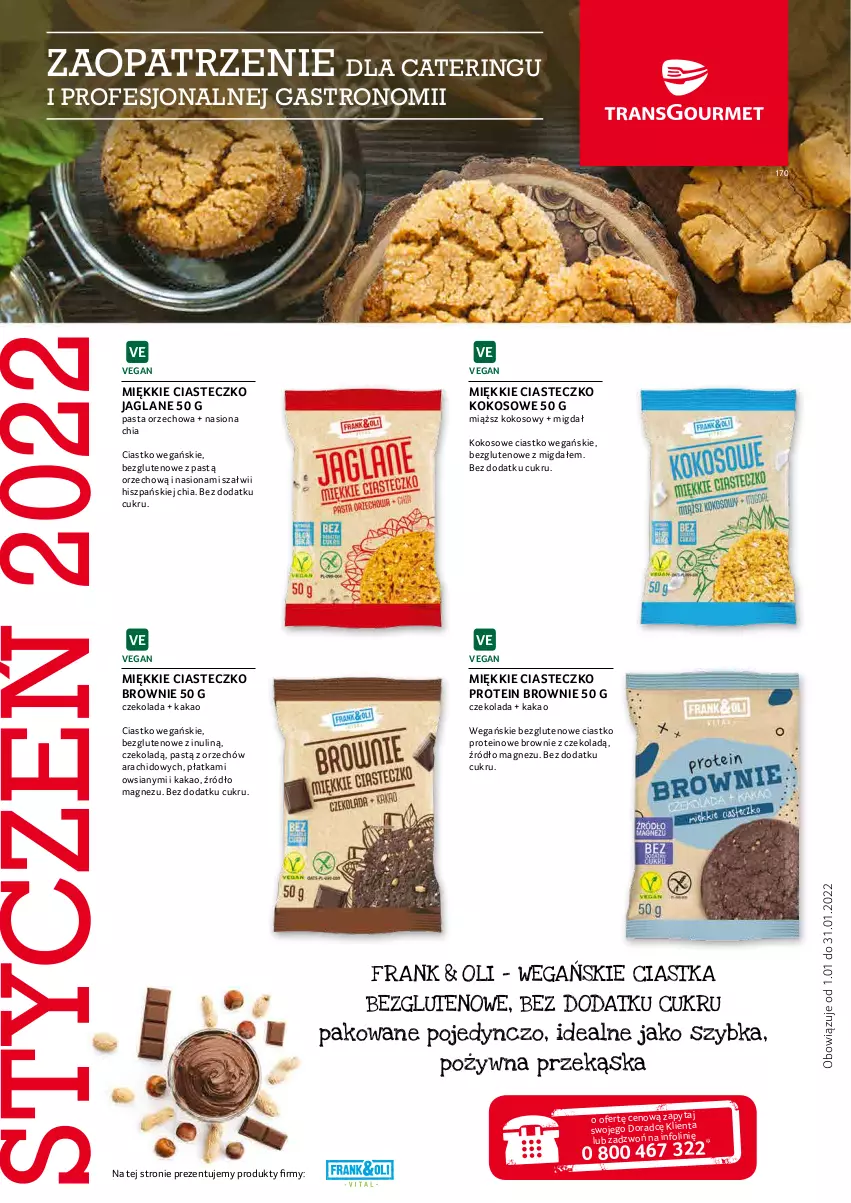 Gazetka promocyjna Selgros - Oferta gastronomiczna - ważna 27.12.2021 do 06.01.2022 - strona 17 - produkty: Brownie, Chia, Ciastka, Czekolada, Kakao, Kokos, Magnez