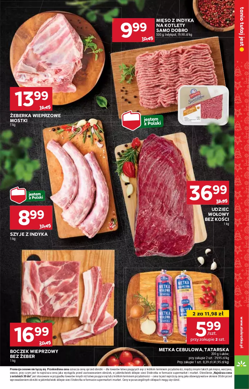 Gazetka promocyjna Stokrotka - Market Opole/Radom - ważna 14.11 do 20.11.2024 - strona 7 - produkty: Boczek, Boczek wieprzowy, HP, Kotlet, Mięso, Mięso z indyka, Udziec wołowy