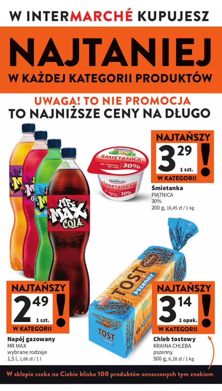 Gazetka promocyjna Intermarche - Gazetka Intermarche - ważna 18.07 do 24.07.2024 - strona 2 - produkty: Chleb, Chleb tostowy, Napój, Napój gazowany, Piątnica