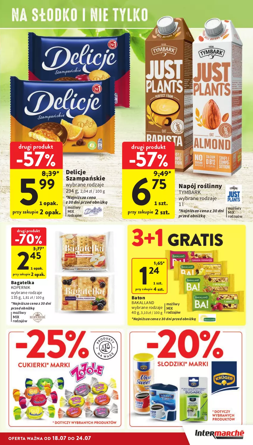 Gazetka promocyjna Intermarche - Gazetka Intermarche - ważna 18.07 do 24.07.2024 - strona 25 - produkty: Bakalland, Baton, Delicje, Gra, Napój, Napój roślinny, Tymbark