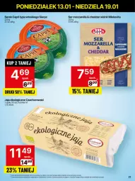 Gazetka promocyjna Delikatesy Centrum - NOWA GAZETKA Delikatesy Centrum od 13 stycznia! 13-19.01.2025 - Gazetka - ważna od 19.01 do 19.01.2025 - strona 21 - produkty: Mozzarella, Cheddar, Ser, Rum, Jaja