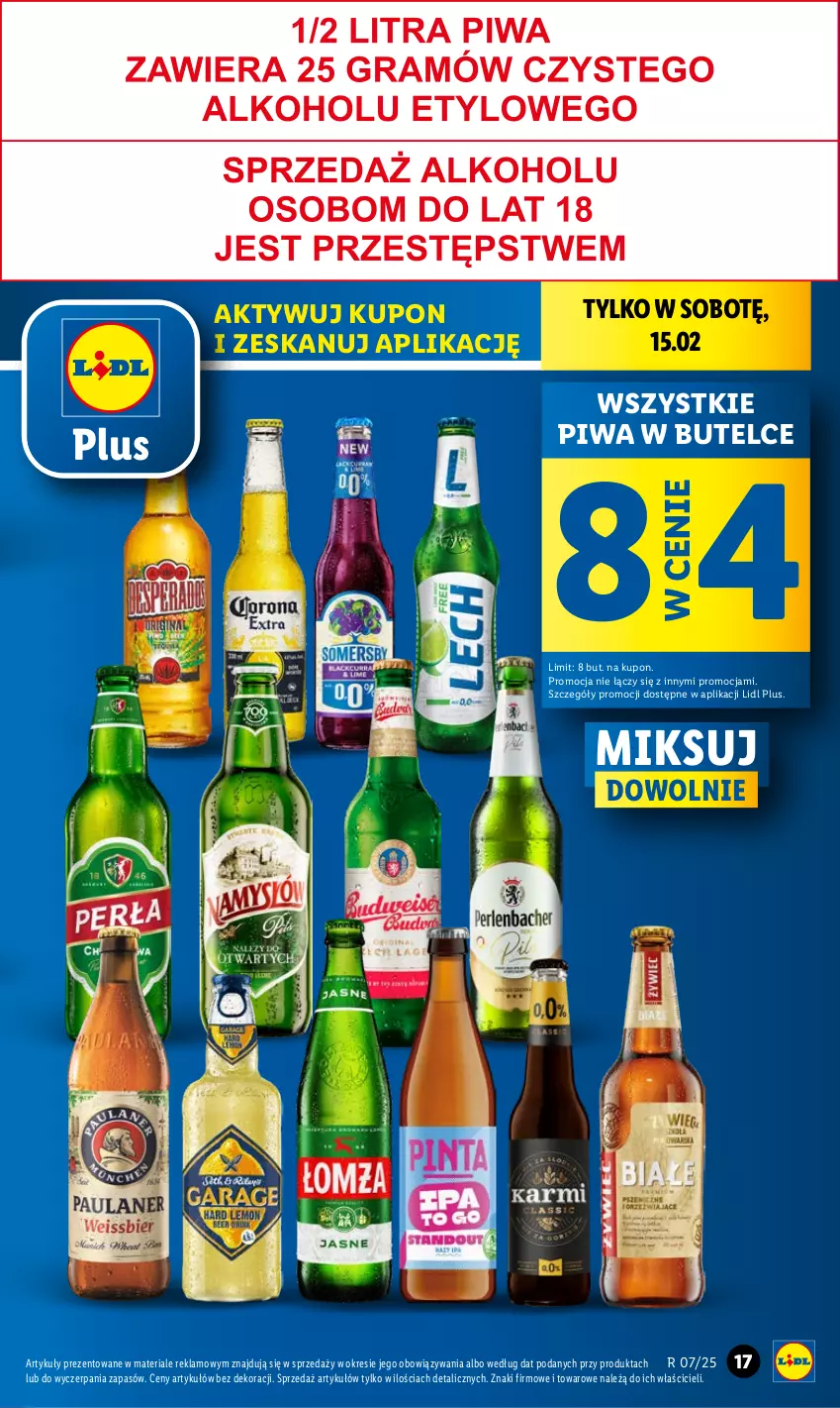 Gazetka promocyjna Lidl - GAZETKA - ważna 13.02 do 15.02.2025 - strona 19 - produkty: Piwa