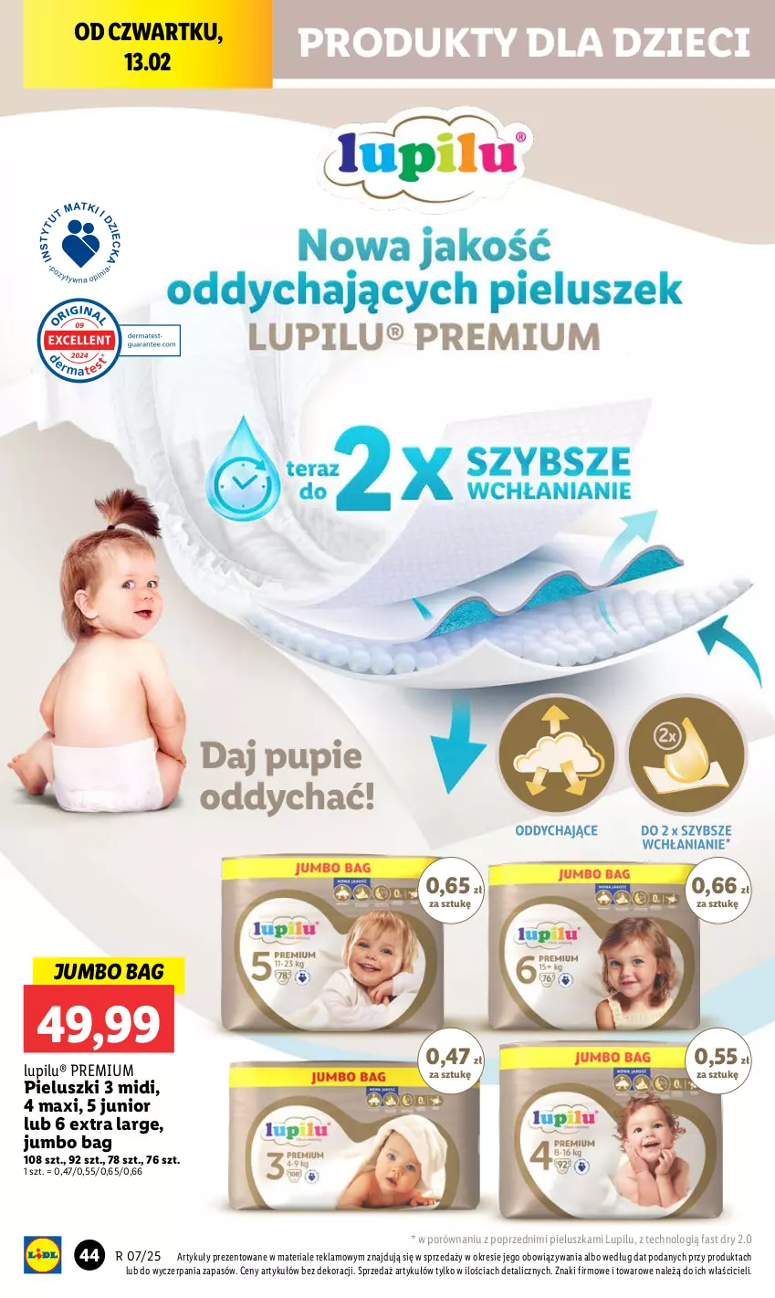 Gazetka promocyjna Lidl - GAZETKA - ważna 13.02 do 15.02.2025 - strona 50 - produkty: Dzieci, Fa, O Bag, Por