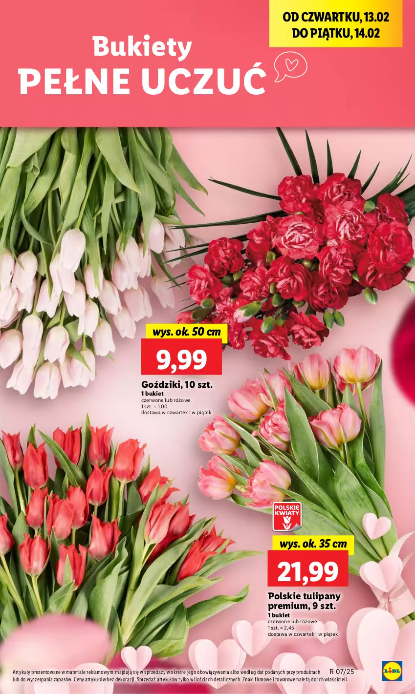 Gazetka promocyjna Lidl - GAZETKA - ważna 13.02 do 15.02.2025 - strona 7 - produkty: Bukiet, Tulipan