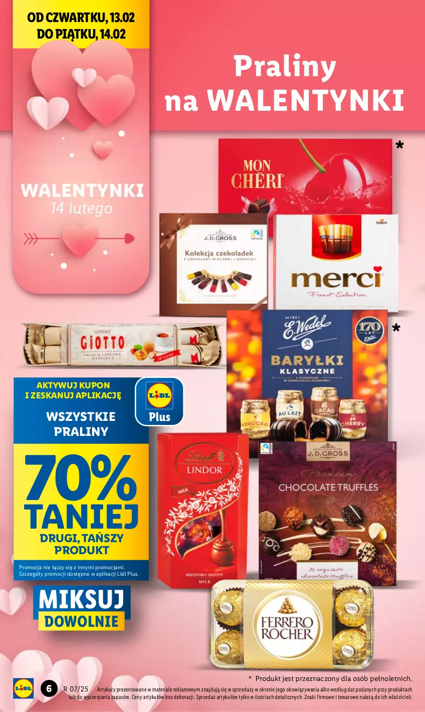 Gazetka promocyjna Lidl - GAZETKA - ważna 13.02 do 15.02.2025 - strona 8 - produkty: Praliny