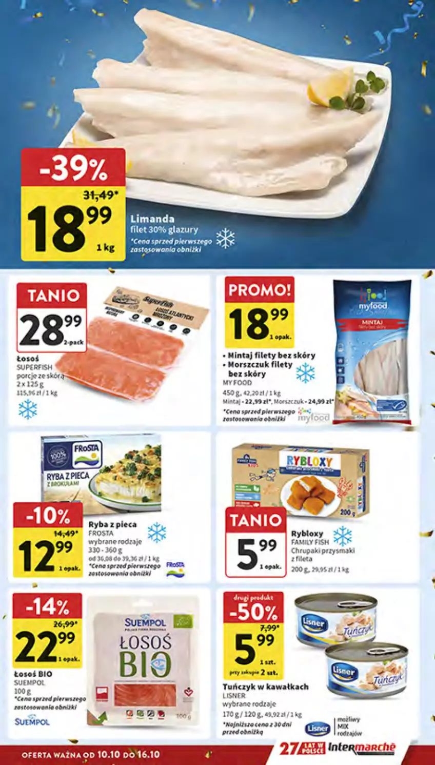 Gazetka promocyjna Intermarche - Gazetka Intermarche - ważna 10.10 do 16.10.2024 - strona 19 - produkty: Frosta, Kawa, Mintaj, Piec, Ryba, Tran, Tuńczyk