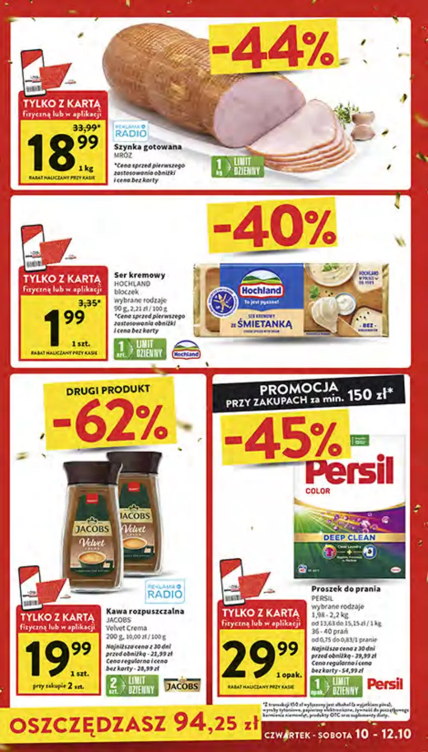 Gazetka promocyjna Intermarche - Gazetka Intermarche - ważna 10.10 do 16.10.2024 - strona 3 - produkty: Gry, Jacobs, Kawa, Kawa rozpuszczalna, Proszek do prania, Ser, Szynka, Velvet