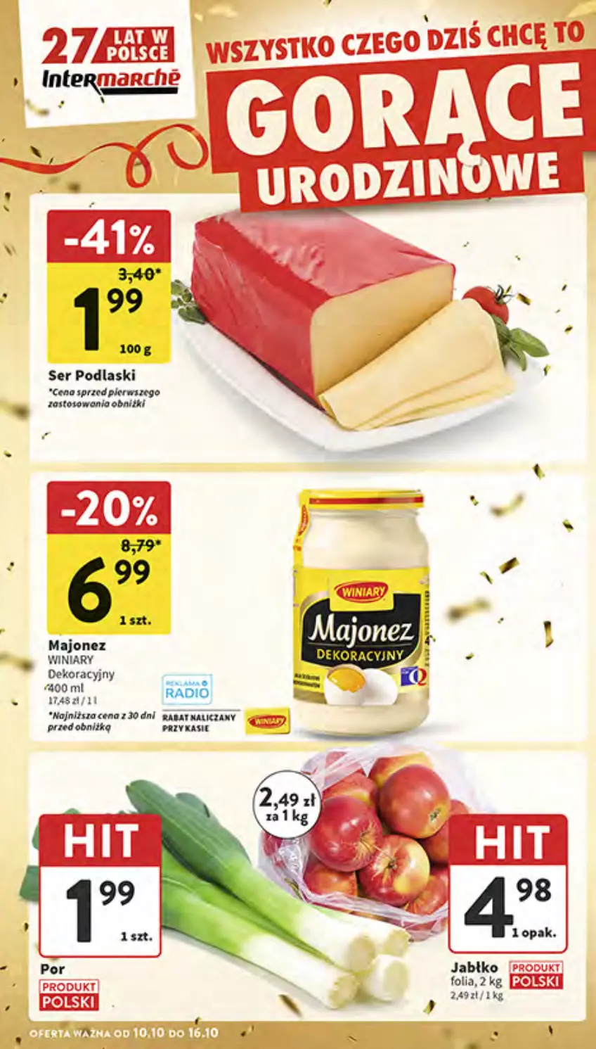 Gazetka promocyjna Intermarche - Gazetka Intermarche - ważna 10.10 do 16.10.2024 - strona 4 - produkty: Fa, Majonez, Winiary