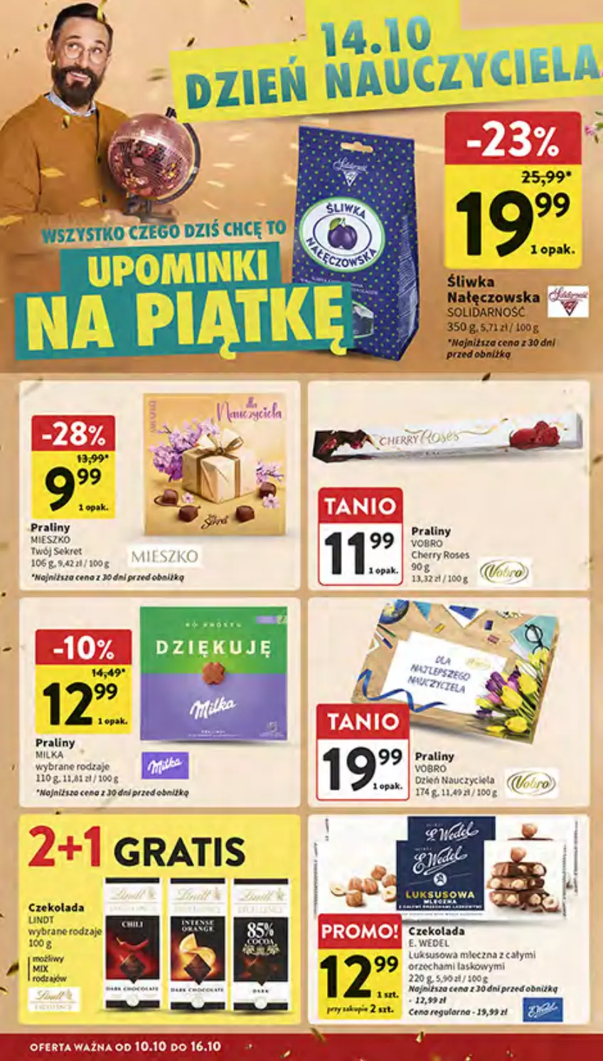 Gazetka promocyjna Intermarche - Gazetka Intermarche - ważna 10.10 do 16.10.2024 - strona 8 - produkty: Czekolada, E. Wedel, Gra, Milka, Praliny