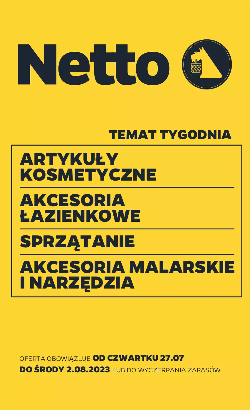 Gazetka promocyjna Netto - Akcesoria i dodatki - ważna 27.07 do 02.08.2023 - strona 1 - produkty: Sprzątanie