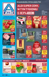 Gazetka promocyjna Aldi - Pełna oferta - Gazetka - ważna od 07.03 do 07.03.2026 - strona 1 - produkty: Pistacje, Nescafé, Kawa rozpuszczalna, Sok, Ser, Gra, Królewski, Tulipan, Sokołów, Mięsne specjały, Dallmayr, Kawa mielona, Kawa, Szynka konserwowa, Szynka, Schab wieprzowy, Baterie alkaliczne, Bukiet, Masło, Pomidory, Merci