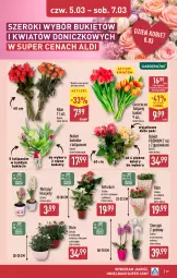 Gazetka promocyjna Aldi - Pełna oferta - Gazetka - ważna od 07.03 do 07.03.2026 - strona 29 - produkty: Hiacynt, Tulipan, Storczyk, Bukiet, Narcyz