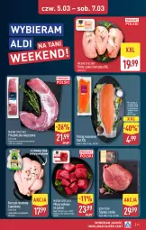 Gazetka promocyjna Aldi - Pełna oferta - Gazetka - ważna od 07.03 do 07.03.2026 - strona 31 - produkty: Kurczak, Mięso wołowe, Sos, Polędwiczka wieprzowa, Mięsne specjały, Szynka, Pstrąg, Mięso, Pstrąg łososiowy