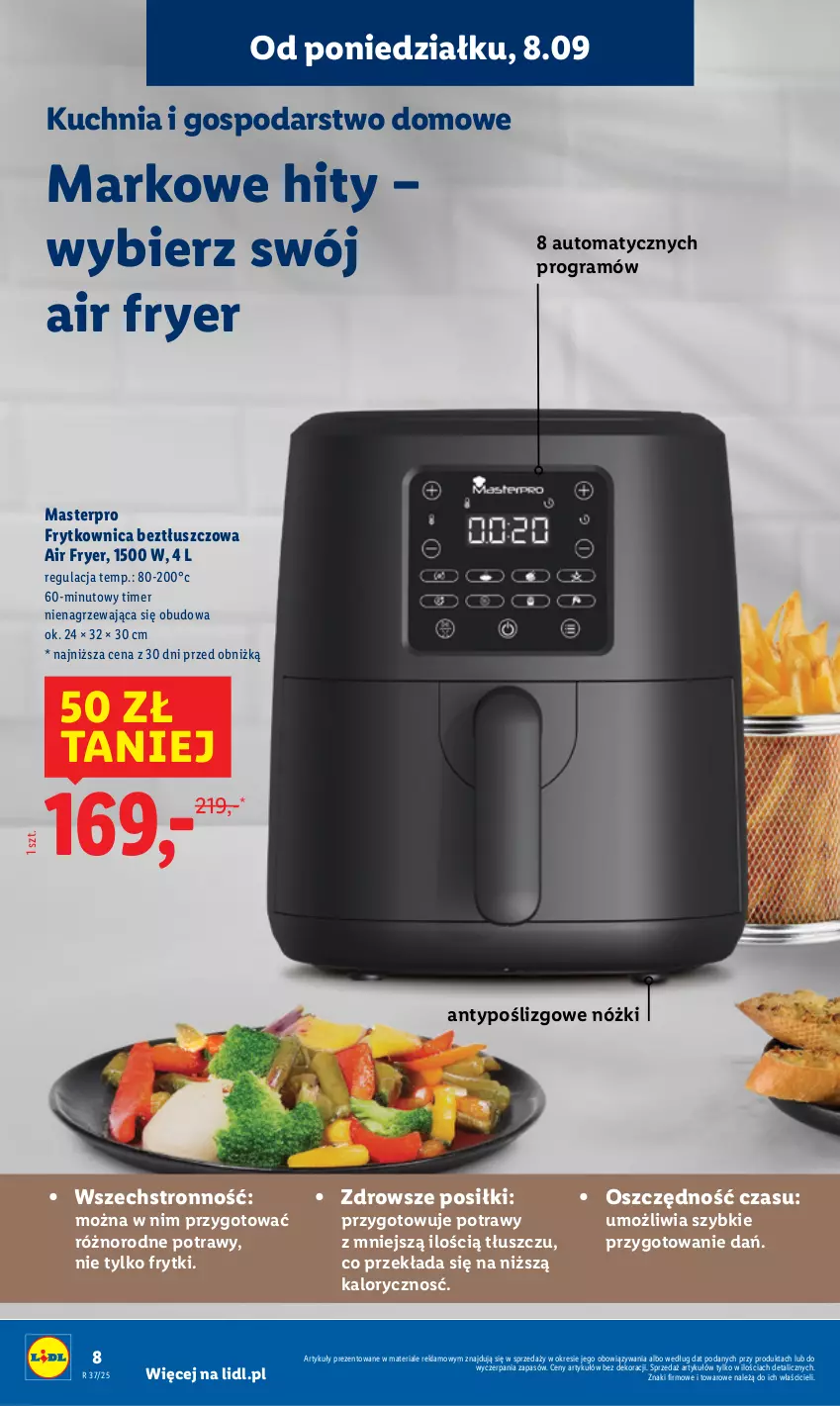 Gazetka promocyjna Lidl - GAZETKA - ważna 08.09 do 13.09.2025 - strona 10 - produkty: Frytki, Gra, Kuchnia