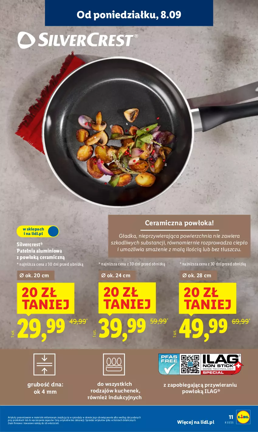 Gazetka promocyjna Lidl - GAZETKA - ważna 08.09 do 13.09.2025 - strona 13 - produkty: Patelnia, Silvercrest