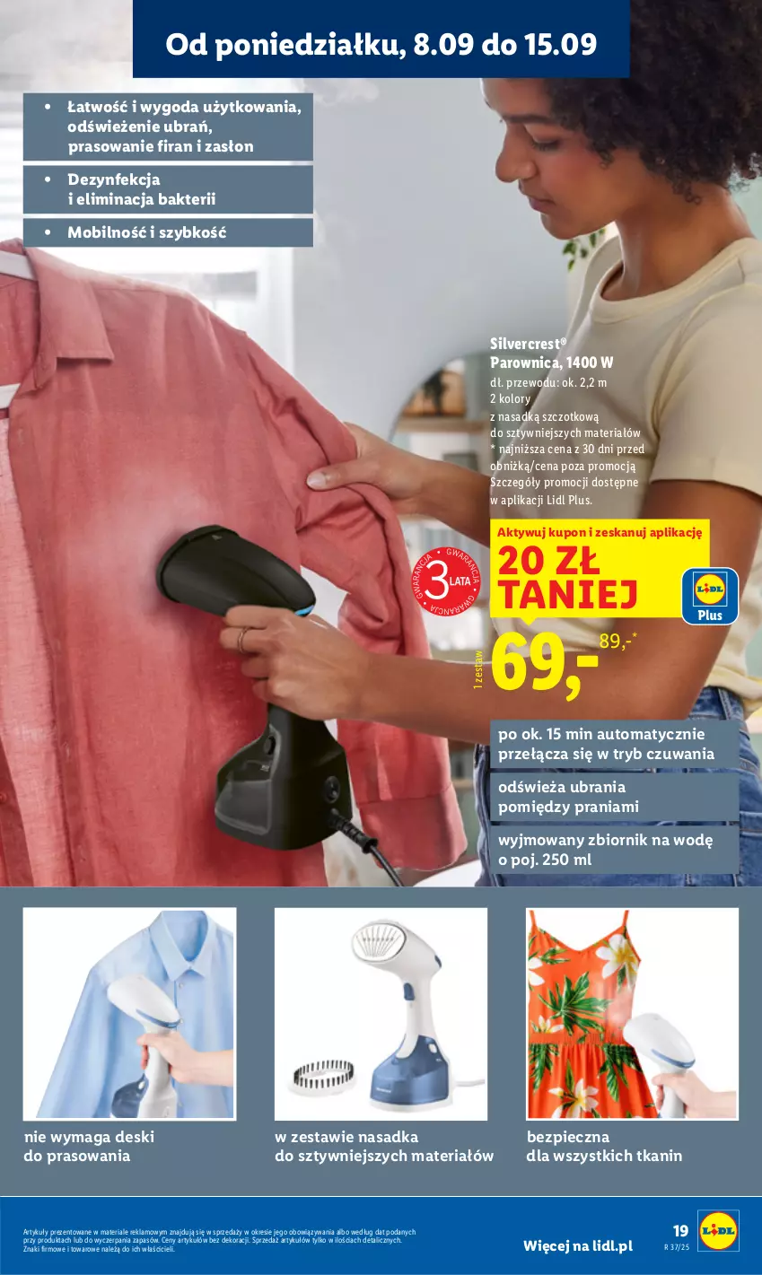 Gazetka promocyjna Lidl - GAZETKA - ważna 08.09 do 13.09.2025 - strona 21 - produkty: Dezynfekcja, Mobil, Parownica, Piec, Silvercrest, Ubrania