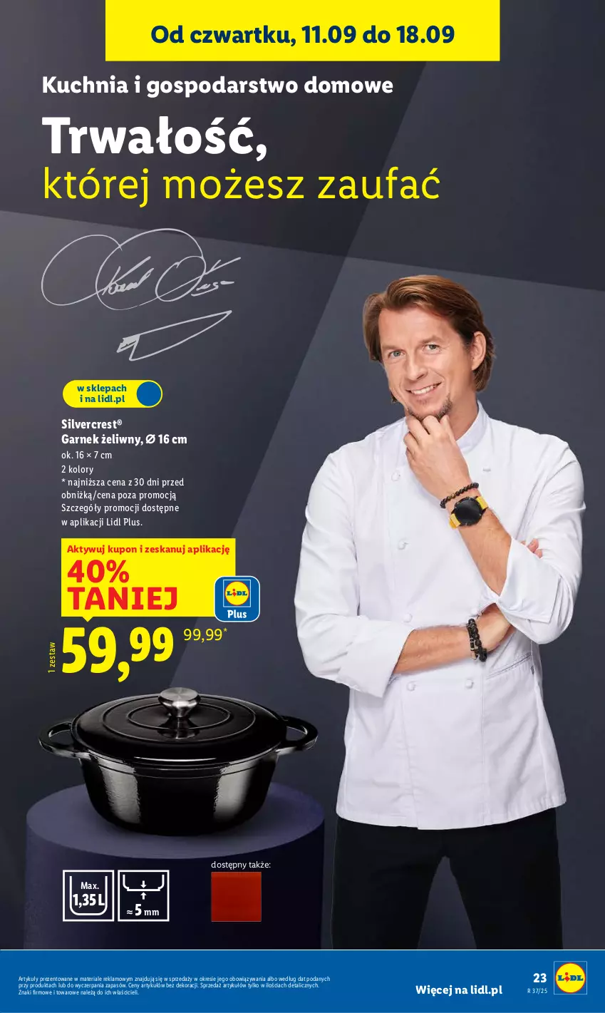 Gazetka promocyjna Lidl - GAZETKA - ważna 08.09 do 13.09.2025 - strona 25 - produkty: Fa, Garnek, Kuchnia, Silvercrest