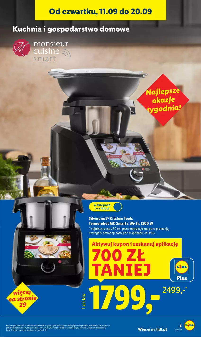 Gazetka promocyjna Lidl - GAZETKA - ważna 08.09 do 13.09.2025 - strona 3 - produkty: Kuchnia, Robot, Silvercrest