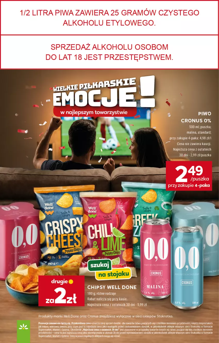 Gazetka promocyjna Stokrotka - Market - ważna 16.07 do 22.07.2026 - strona 26 - produkty: Chipsy, Gra, Mięso, Optima, Owoce, Piwa, Piwo, Warzywa