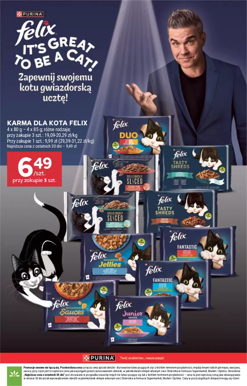 Gazetka promocyjna Stokrotka - Market - ważna 16.07 do 22.07.2026 - strona 28 - produkty: Felix, Mięso, Optima, Owoce, Warzywa