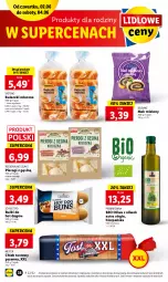 Gazetka promocyjna Lidl - GAZETKA - Gazetka - ważna od 04.06 do 04.06.2022 - strona 38 - produkty: Mak mielony, Pierogi, Gin, Hot dog, Bułeczki, Prima, Chleb tostowy, Bułeczki mleczne, Oliwa z oliwek, Chleb, Bułki do hot dogów